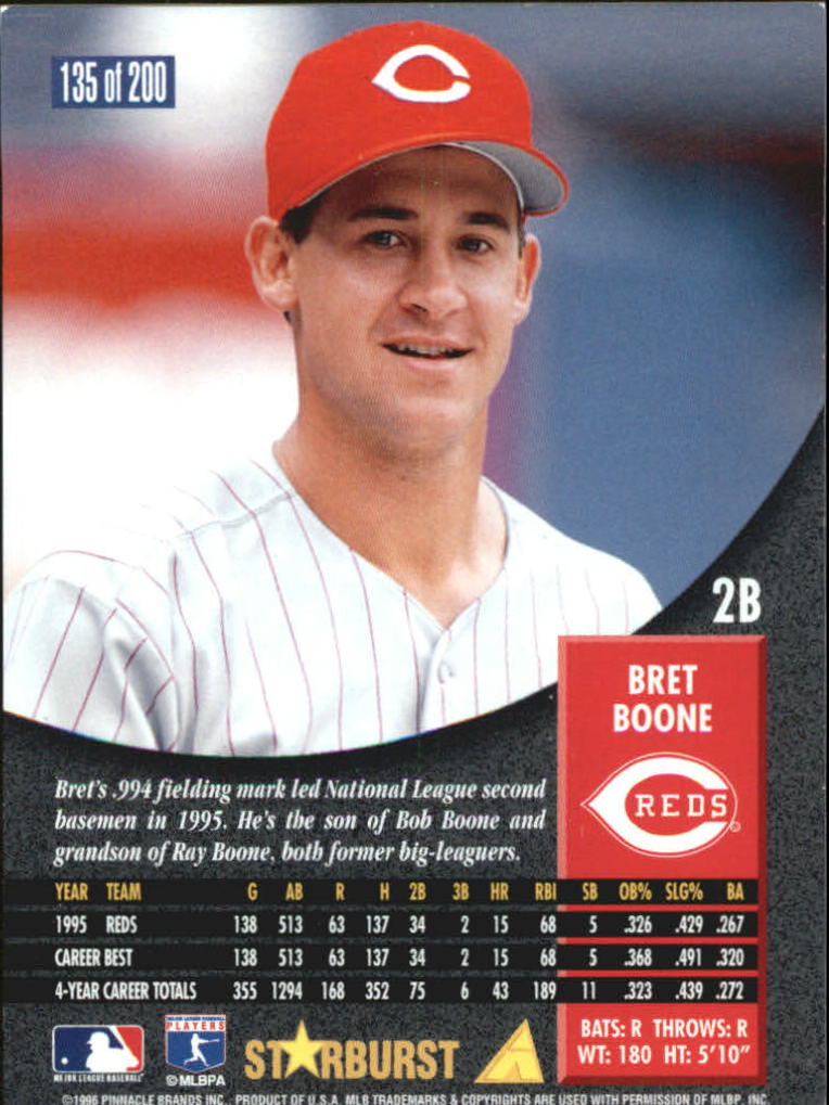 1996 Pinnacle Baseball "Starburst/Artist's Proofs" Parallel Cards - Picture 63 of 81