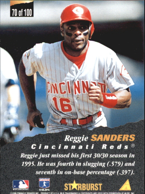 1996 Pinnacle Baseball "Starburst/Artist's Proofs" Parallel Cards - Picture 77 of 81