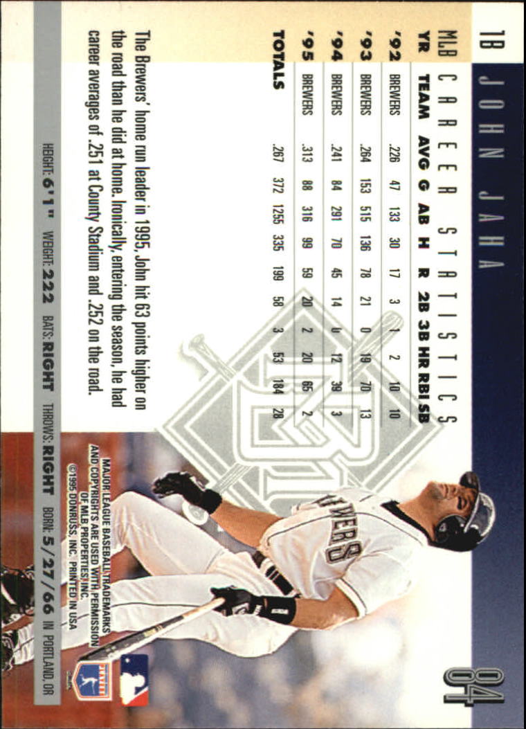 B2811- 1996 Donruss Baseball Cards 1-250 +Rookies -You Pick- 15+ FREE US SHIP - Picture 153 of 475