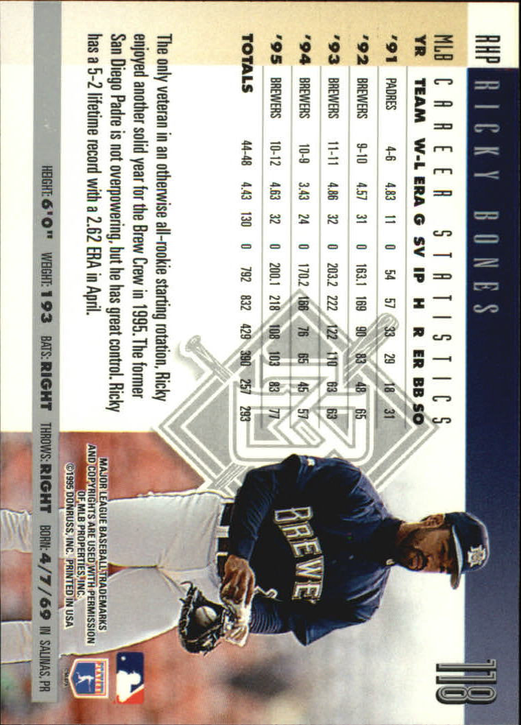 B2811- 1996 Donruss Baseball Cards 1-250 +Rookies -You Pick- 15+ FREE US SHIP - Picture 217 of 475