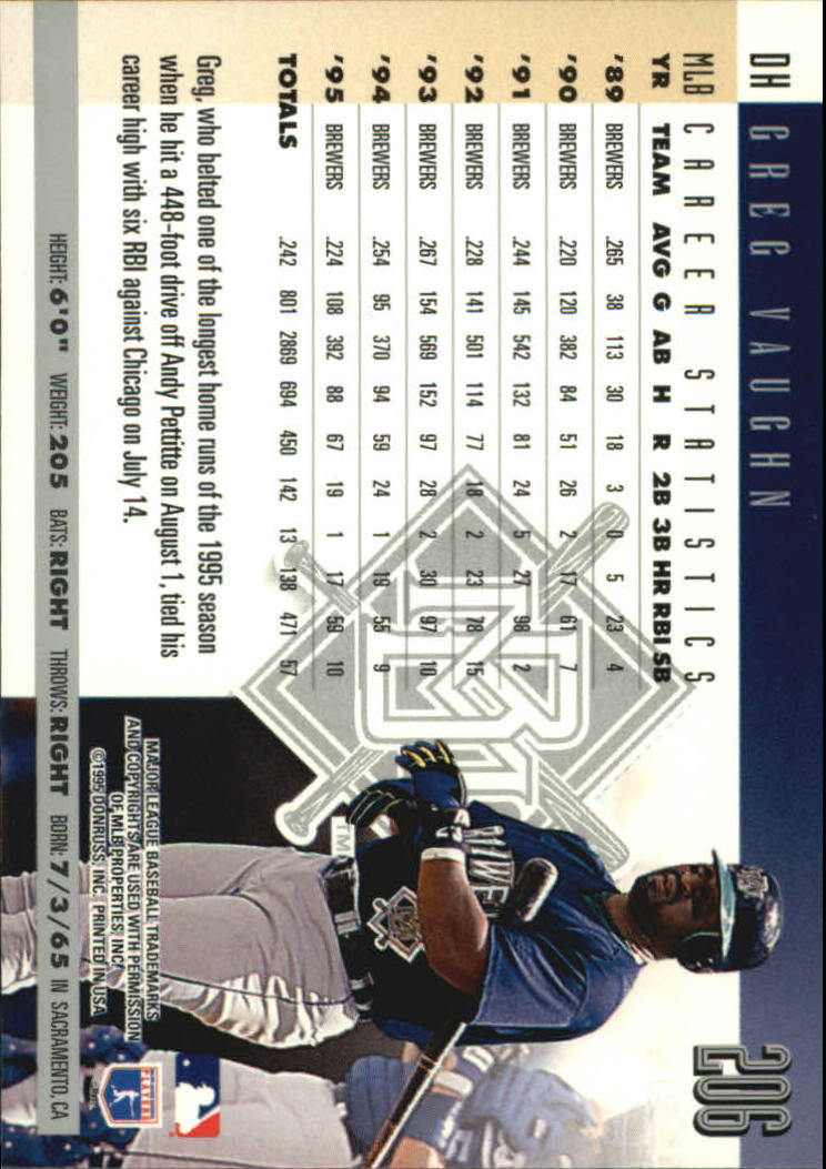 B2811- 1996 Donruss Baseball Cards 1-250 +Rookies -You Pick- 15+ FREE US SHIP - Picture 389 of 475