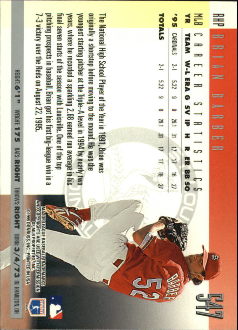 B2811- 1996 Donruss Baseball Cards 501-550 +Inserts -You Pick- 15+ FREE US SHIP - Picture 93 of 105
