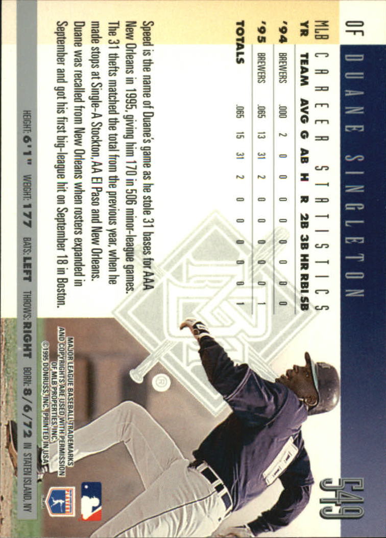B2811- 1996 Donruss Baseball Cards 501-550 +Inserts -You Pick- 15+ FREE US SHIP - Picture 97 of 105
