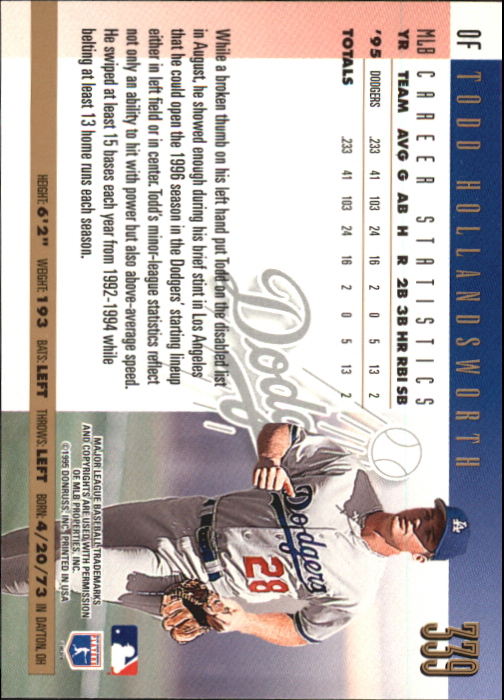 B0994- 1996 Donruss Press Proofs BB Cards 335-550 -You Pick- 15+ FREE US SHIP - Picture 9 of 313