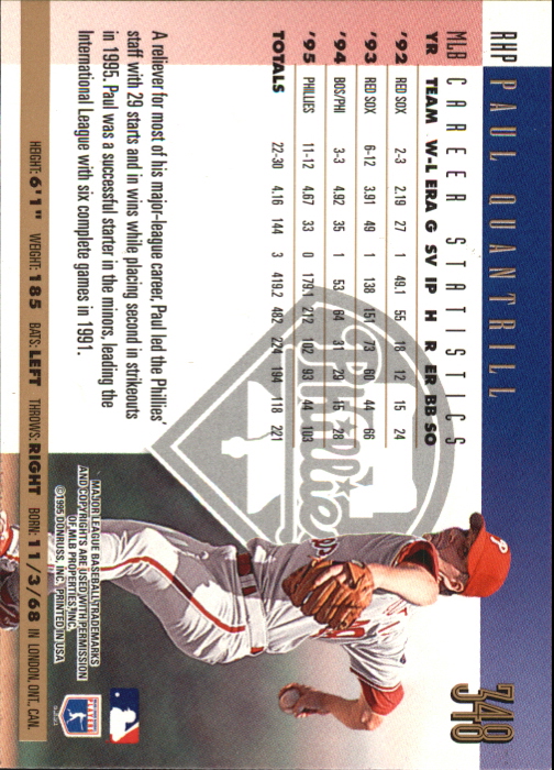 B0994- 1996 Donruss Press Proofs BB Cards 335-550 -You Pick- 15+ FREE US SHIP - Picture 23 of 313
