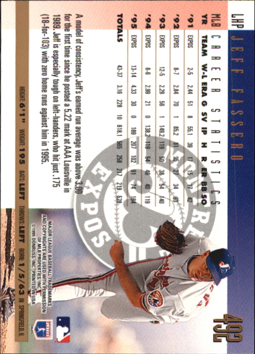 B0994- 1996 Donruss Press Proofs BB Cards 335-550 -You Pick- 15+ FREE US SHIP - Picture 223 of 313