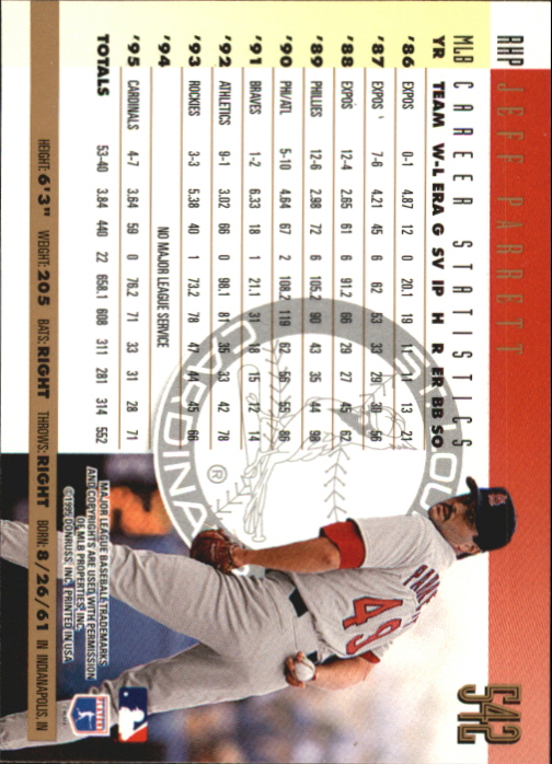 B0994- 1996 Donruss Press Proofs BB Cards 335-550 -You Pick- 15+ FREE US SHIP - Picture 299 of 313