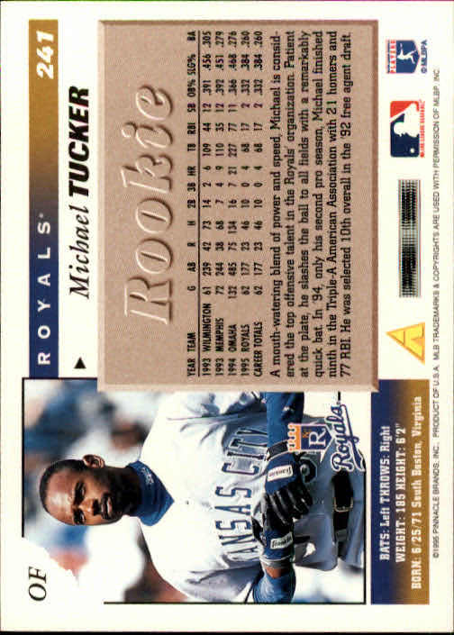 1996 Score #241 Michael Tucker back image