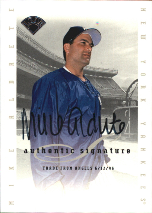 1996 Leaf Signature Extended Autographs #2 Mike Aldrete