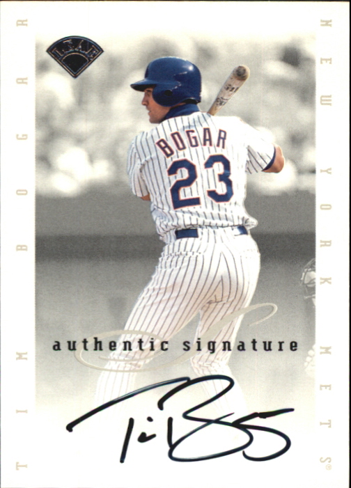 1996 Leaf Signature Extended Autographs #10 Tim Bogar