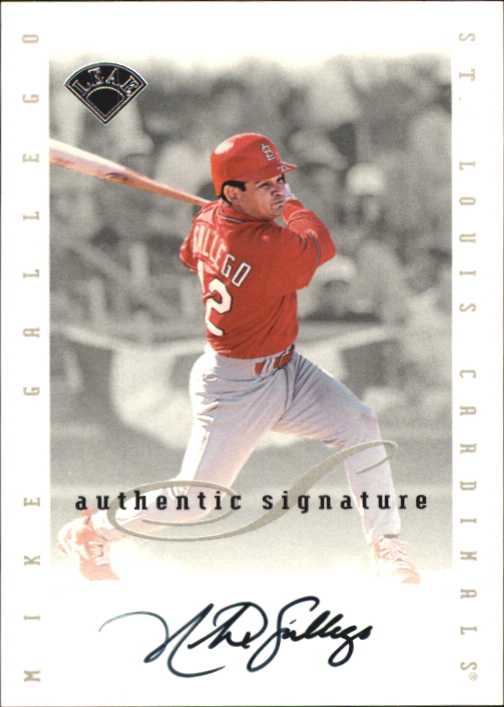 1996 Leaf Signature Extended Autographs #56 Mike Gallego