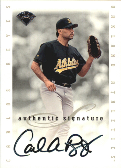 1996 Leaf Signature Extended Autographs #169 Carlos Reyes