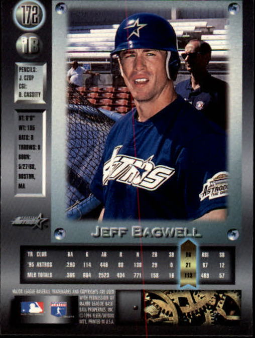 1996 Metal Universe #172 Jeff Bagwell back image