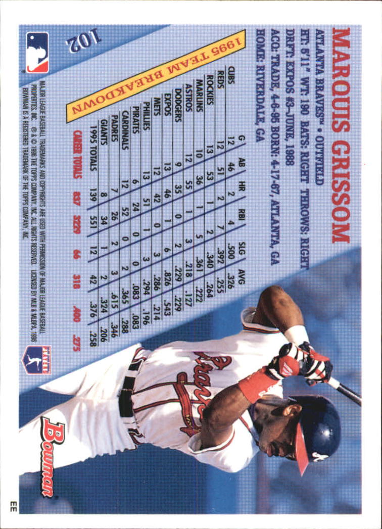 1996 Bowman Baseball "Foil" Parallel Cards - Picture 45 of 197