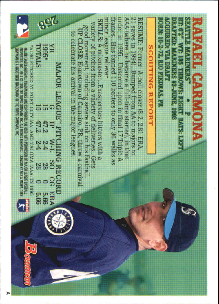 1996 Bowman Baseball "Foil" Parallel Cards - Picture 127 of 197