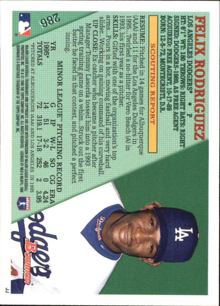 1996 Bowman Baseball "Foil" Parallel Cards - Picture 139 of 197