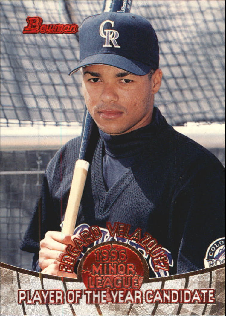 1996 Bowman Minor League POY #15 Edgard Velazquez