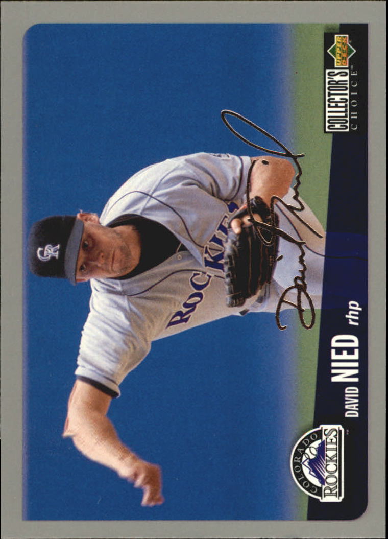 1996 Collector's Choice Silver Signature #134 David Nied