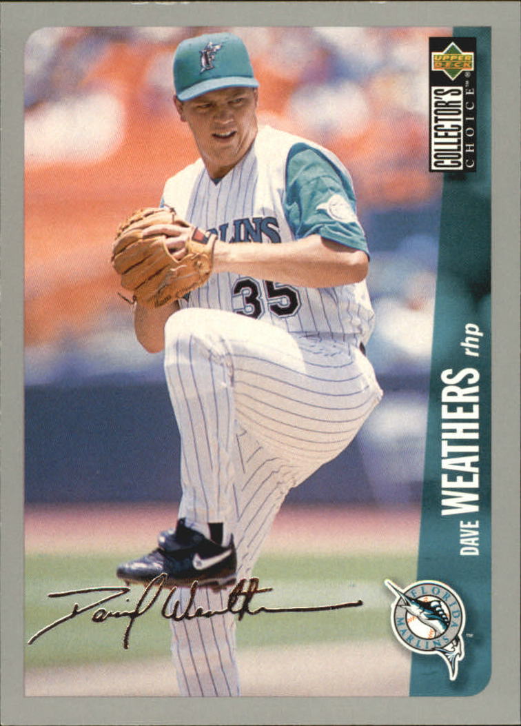 1996 Collector's Choice Silver Signature #157 Dave Weathers