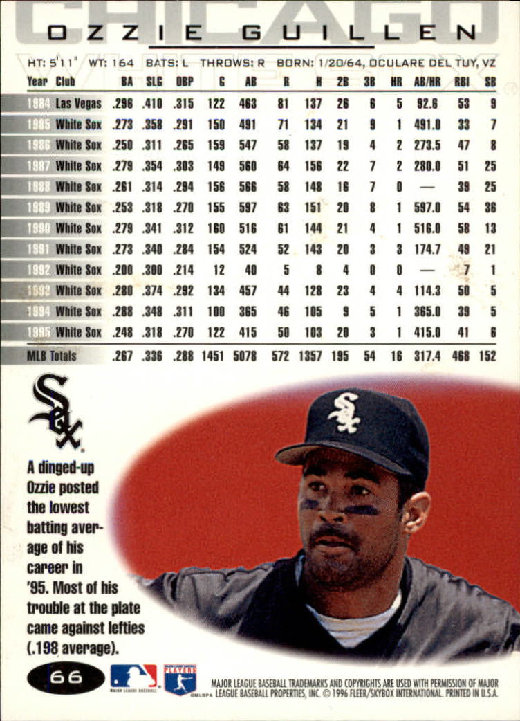 A5006- 1996 Fleer Tiffany Baseball Card #s 1-250 -You Pick- 15+ FREE US SHIP