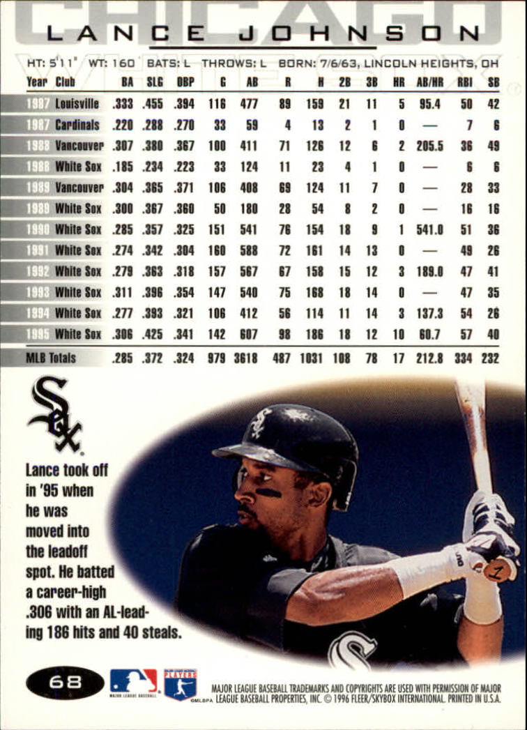 A5006- 1996 Fleer Tiffany Baseball Card #s 1-250 -You Pick- 15+ FREE US SHIP