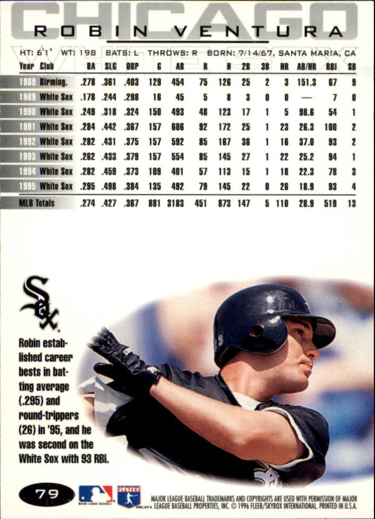 A5006- 1996 Fleer Tiffany Baseball Card #s 1-250 -You Pick- 15+ FREE US SHIP