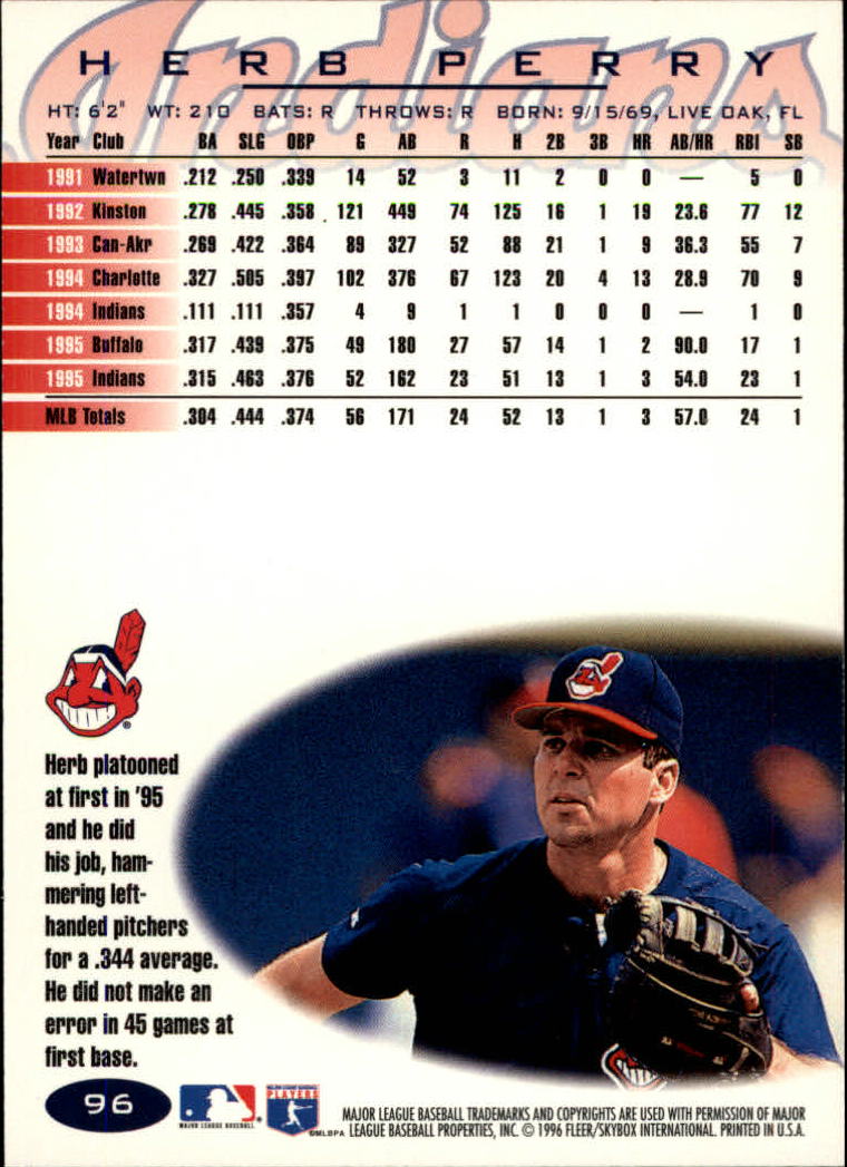 A5006- 1996 Fleer Tiffany Baseball Card #s 1-250 -You Pick- 15+ FREE US SHIP