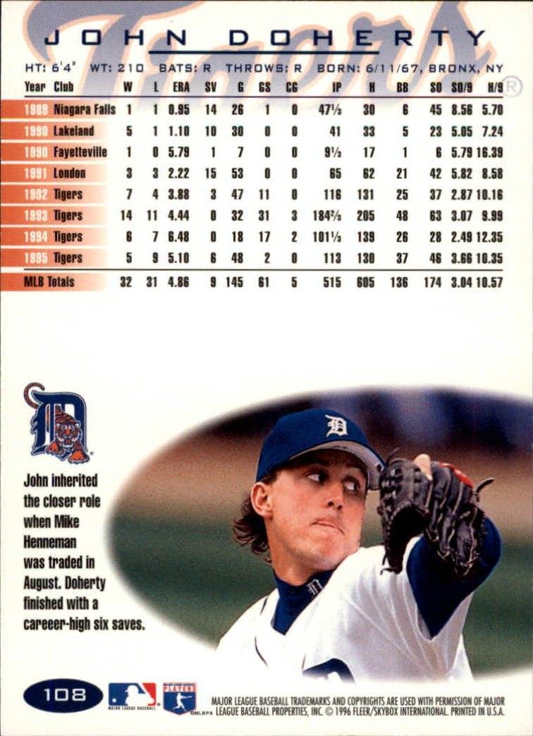 A5006- 1996 Fleer Tiffany Baseball Karte #S 1-250 -du Pick- 15 + Gratis US - Bild 139 von 355