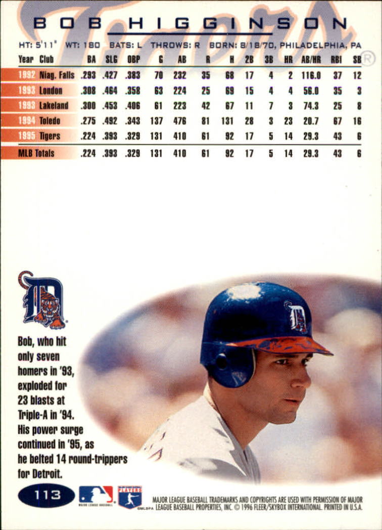 A5006- 1996 Fleer Tiffany Baseball Karte #S 1-250 -du Pick- 15 + Gratis US - Bild 143 von 355