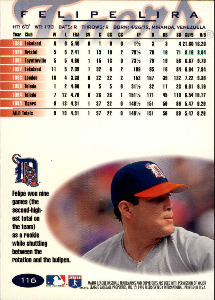 A5006- 1996 Fleer Tiffany Baseball Karte #S 1-250 -du Pick- 15 + Gratis US - Bild 147 von 355