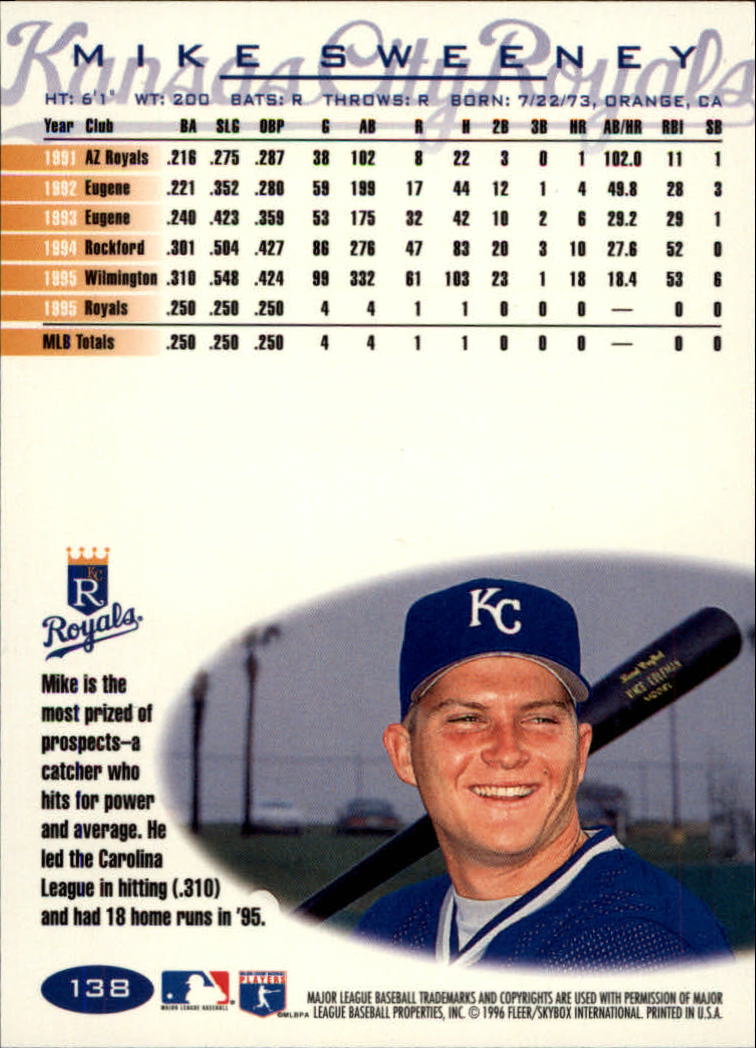 A5006- 1996 Fleer Tiffany Baseball Karte #S 1-250 -du Pick- 15 + Gratis US - Bild 175 von 355