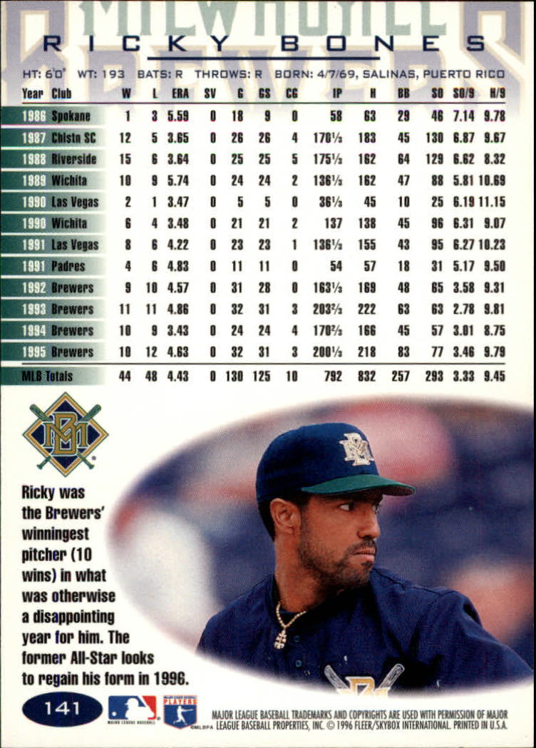 A5006- 1996 Fleer Tiffany Baseball Karte #S 1-250 -du Pick- 15 + Gratis US - Bild 181 von 355