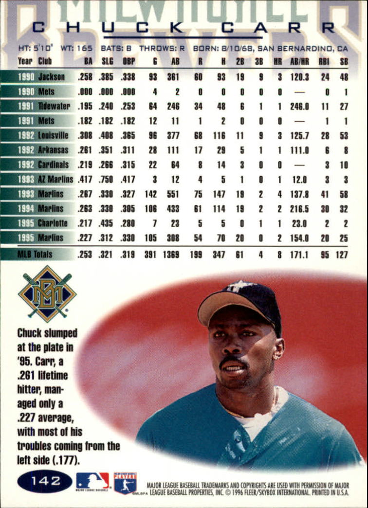 A5006- 1996 Fleer Tiffany Baseball Karte #S 1-250 -du Pick- 15 + Gratis US - Bild 183 von 355