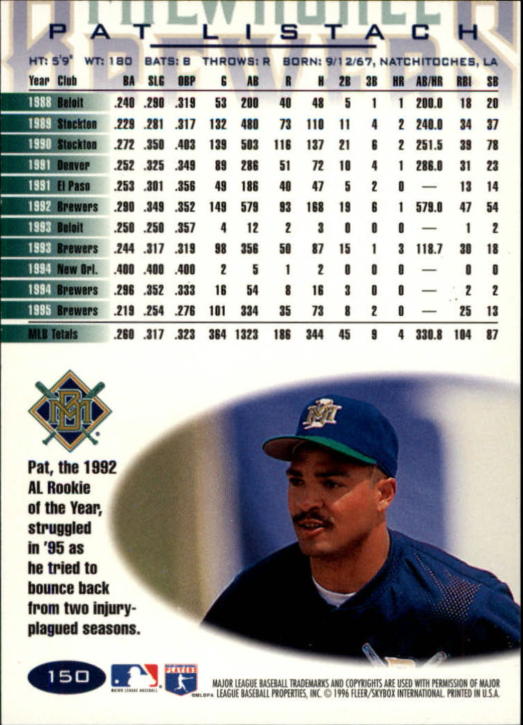 A5006- 1996 Fleer Tiffany Baseball Karte #S 1-250 -du Pick- 15 + Gratis US - Bild 199 von 355
