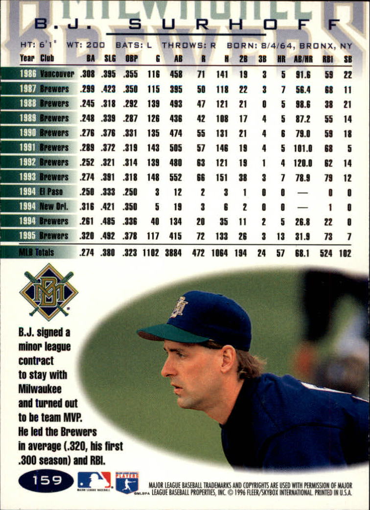 A5006- 1996 Fleer Tiffany Baseball Karte #S 1-250 -du Pick- 15 + Gratis US - Bild 215 von 355