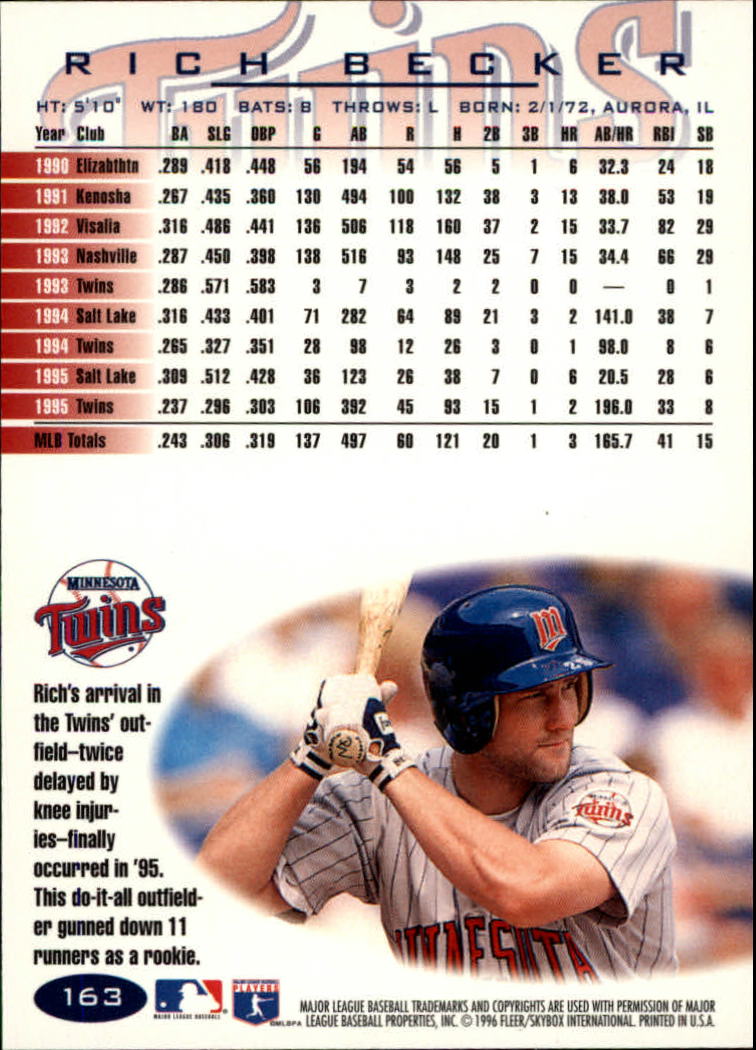 A5006- 1996 Fleer Tiffany Baseball Karte #S 1-250 -du Pick- 15 + Gratis US - Bild 223 von 355