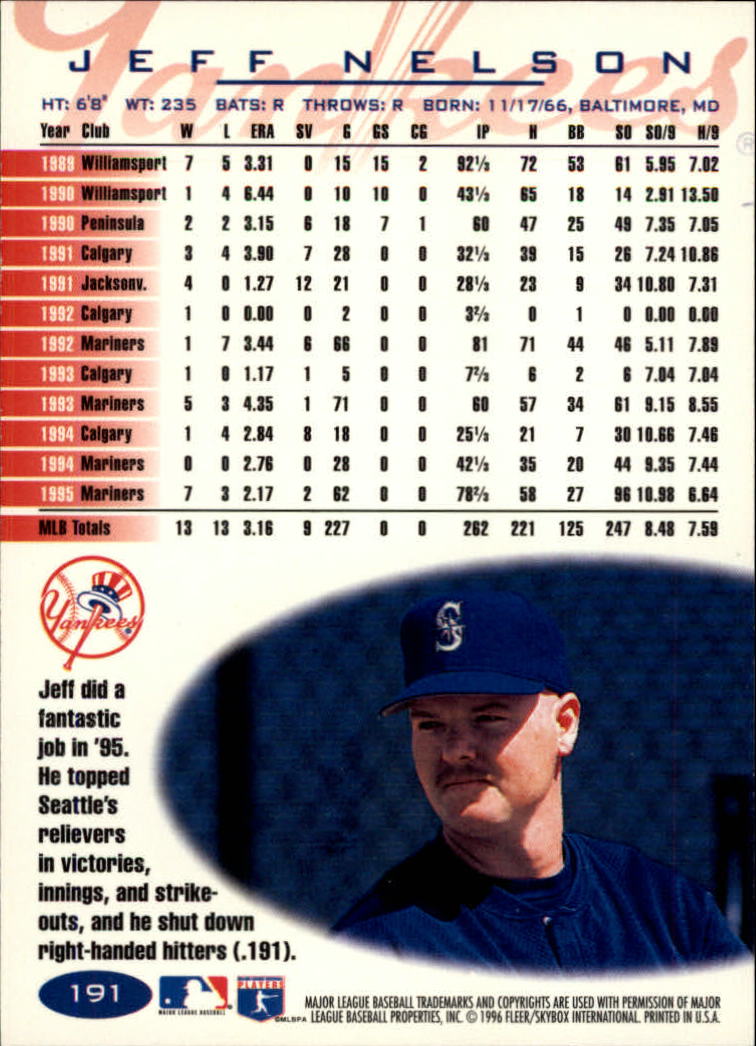 1996 Fleer Baseball "Tiffany" Parallel Cards - Picture 69 of 181