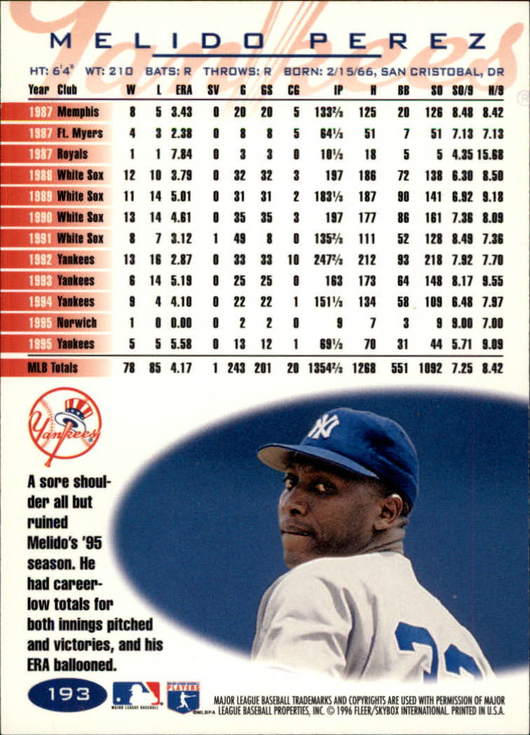 A5006- 1996 Fleer Tiffany Baseball Karte #S 1-250 -du Pick- 15 + Gratis US - Bild 269 von 355