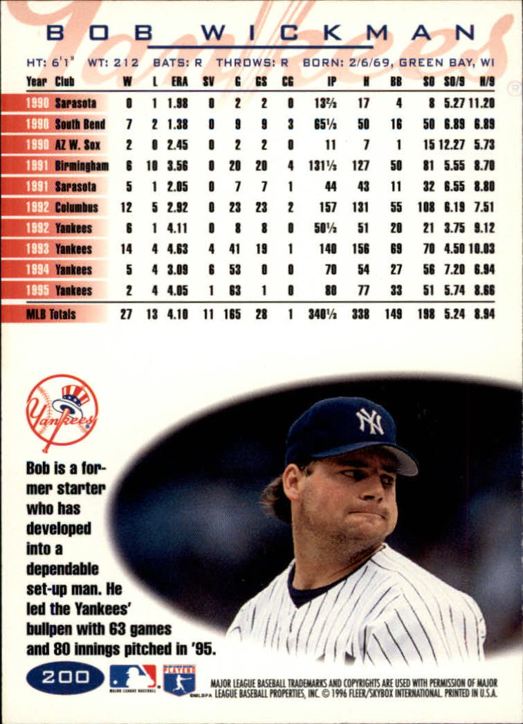 A5006- 1996 Fleer Tiffany Baseball Karte #S 1-250 -du Pick- 15 + Gratis US - Bild 275 von 355