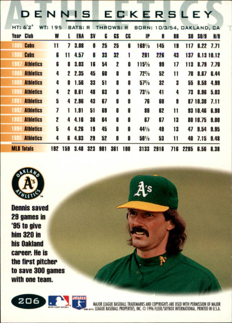 1996 Fleer Baseball "Tiffany" Parallel Cards - Picture 73 of 181