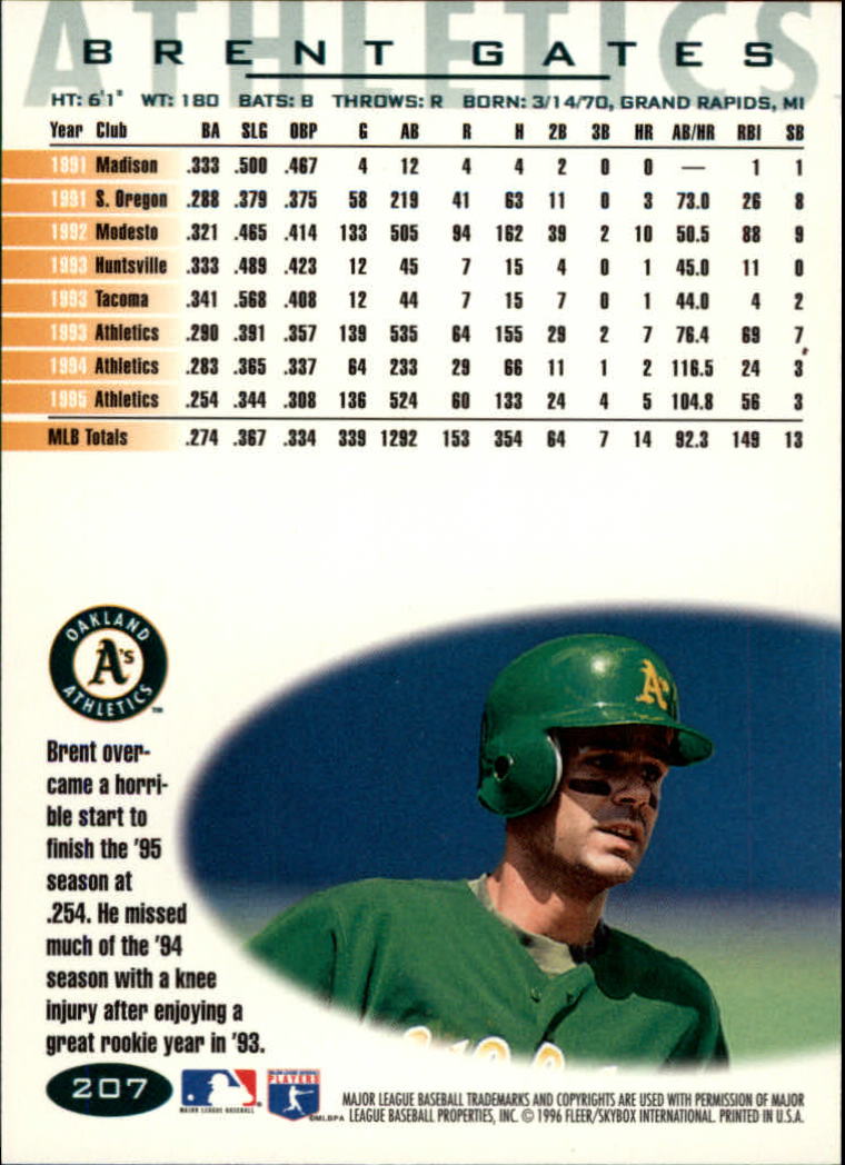 A5006- 1996 Fleer Tiffany Baseball Karte #S 1-250 -du Pick- 15 + Gratis US - Bild 287 von 355