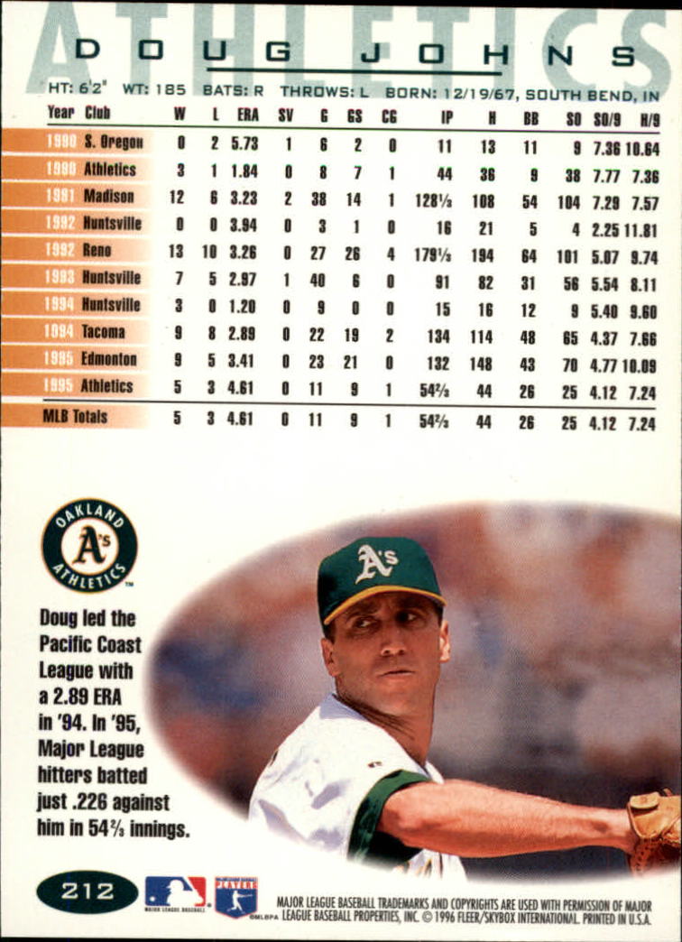 A5006- 1996 Fleer Tiffany Baseball Karte #S 1-250 -du Pick- 15 + Gratis US - Bild 293 von 355