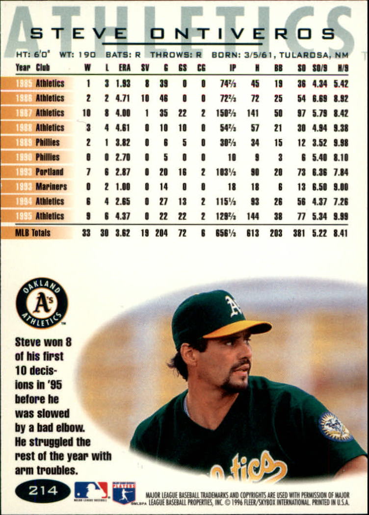 A5006- 1996 Fleer Tiffany Baseball Karte #S 1-250 -du Pick- 15 + Gratis US - Bild 297 von 355