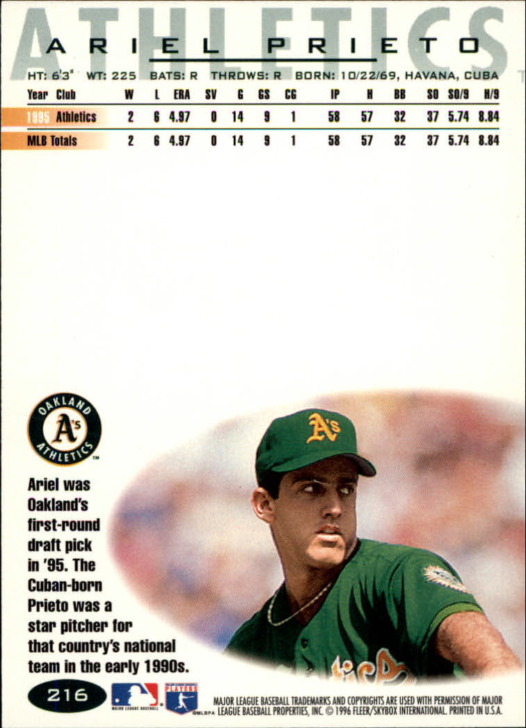 1996 Fleer Baseball "Tiffany" Parallel Cards - Picture 75 of 181