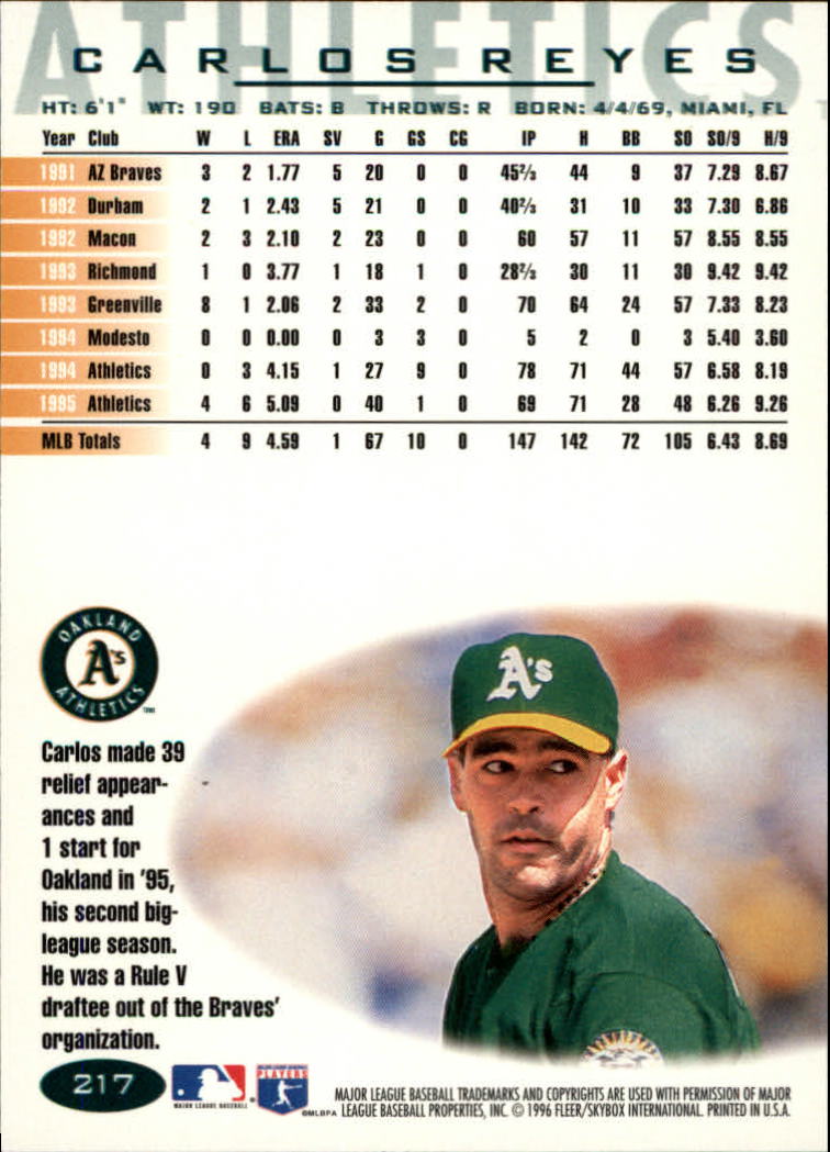 A5006- 1996 Fleer Tiffany Baseball Karte #S 1-250 -du Pick- 15 + Gratis US - Bild 303 von 355