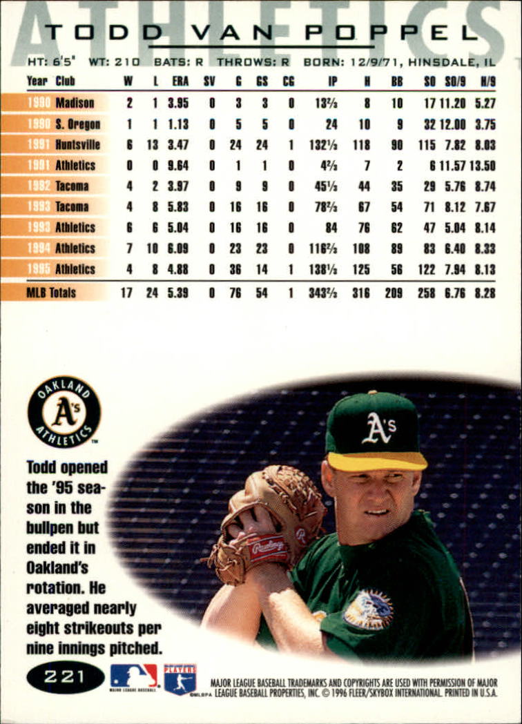 A5006- 1996 Fleer Tiffany Baseball Karte #S 1-250 -du Pick- 15 + Gratis US - Bild 309 von 355