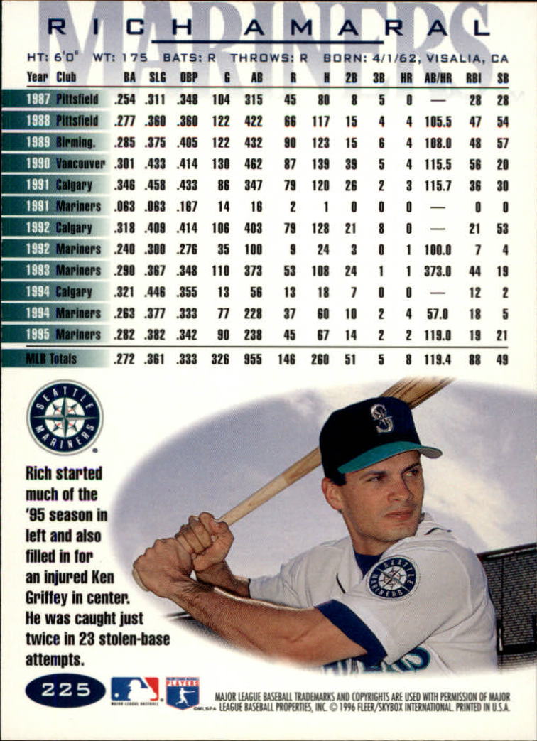 A5006- 1996 Fleer Tiffany Baseball Karte #S 1-250 -du Pick- 15 + Gratis US - Bild 315 von 355