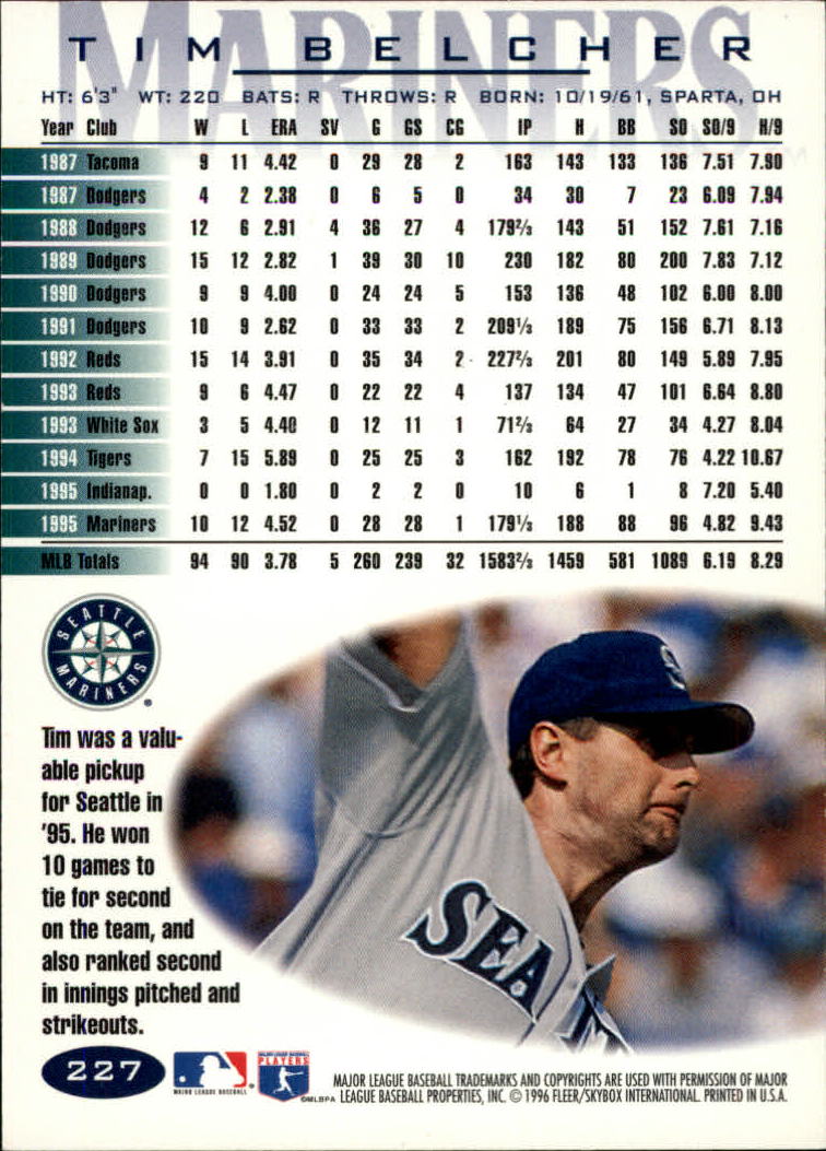 A5006- 1996 Fleer Tiffany Baseball Karte #S 1-250 -du Pick- 15 + Gratis US - Bild 319 von 355