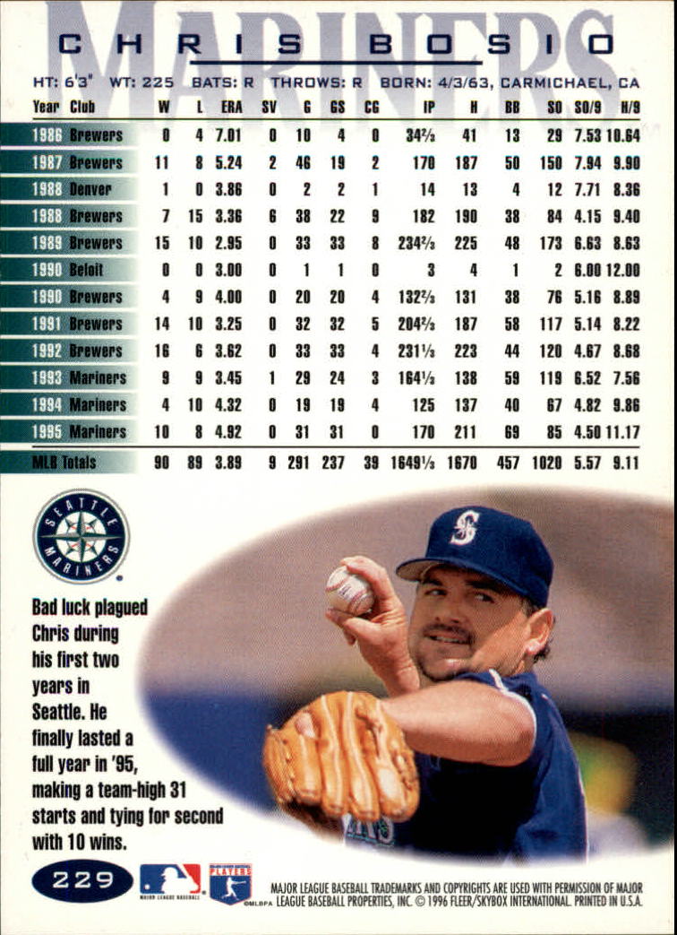 A5006- 1996 Fleer Tiffany Baseball Karte #S 1-250 -du Pick- 15 + Gratis US - Bild 323 von 355