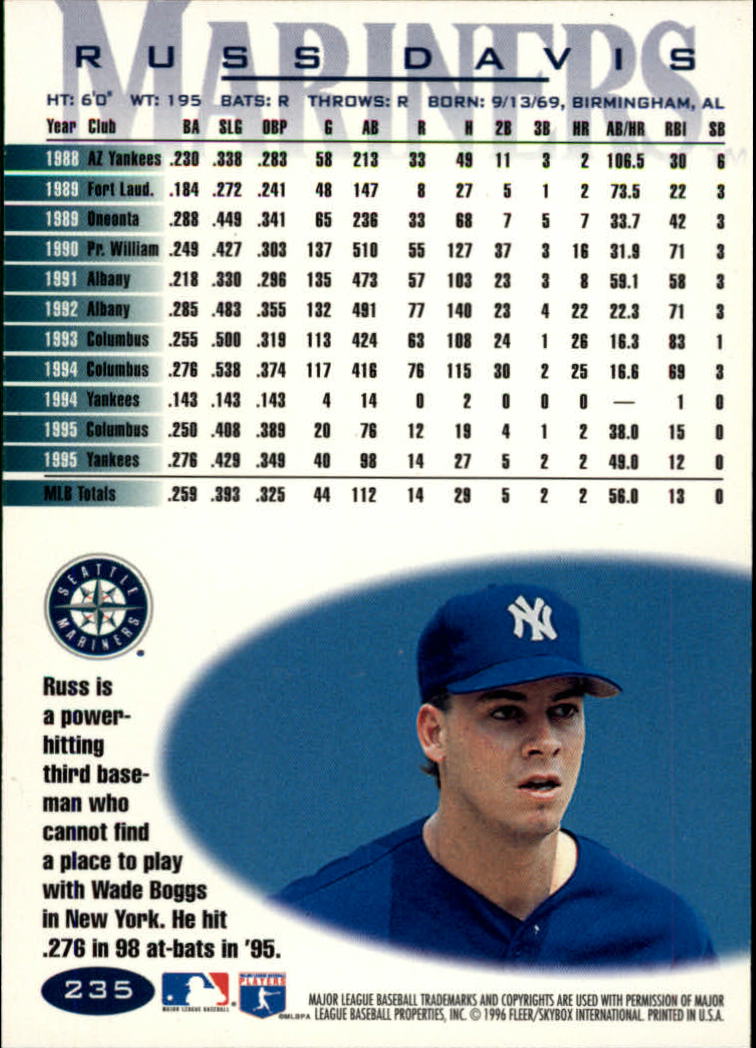 A5006- 1996 Fleer Tiffany Baseball Karte #S 1-250 -du Pick- 15 + Gratis US - Bild 335 von 355